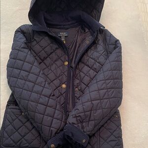 Polo by Ralph Lauren Navy Quilted Kids Jacket